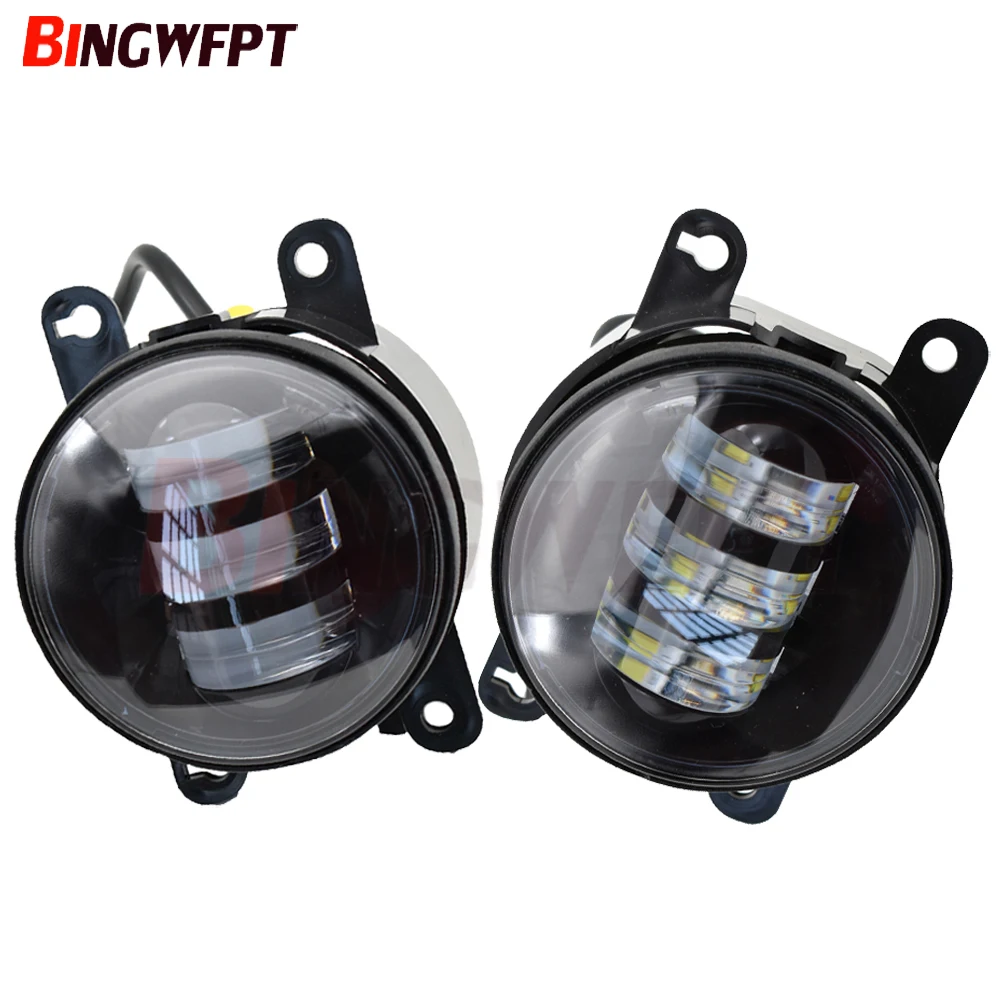 2 шт. светодиодные противотуманные фары передний бампер свет для Citroen C3 C4 C5 C6 C-Crosser