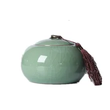 Longquan Celadon большой размер резервуар для хранения ручной работы керамический чайный Caddy набор портативный контейнер пуэр чай герметичные банки