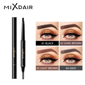 

MIXDAIR Long-Lasting Eyebrow Enhancer Professional Eyebrow Pencil Eazy to Wear Natural Eyebrow Brown Set Gel With Brow Card