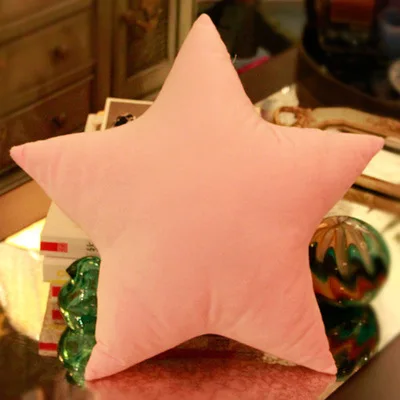 Pink star Звезда в форме сердца бросок набивная Подушка плюшевая кукла, подарок для девочки диванная подушка бросок декоративная наволочка для подушки Свадебный декор - Цвет: Pink star