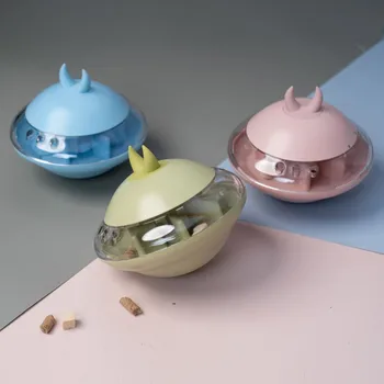 

Pet Cat Dog Bite Molars Puzzle Elliptical Food Tumbler Funny Cat Leaking Slow Feeder Feeding Tool Sport Diet Food Toy Ball