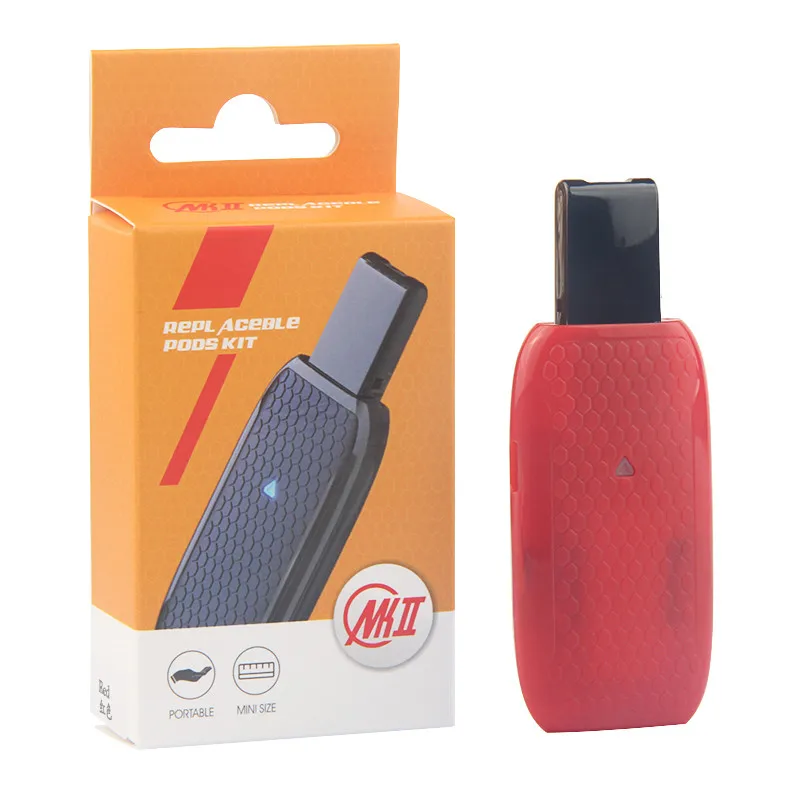 MK II портативный пусковой набор с пустыми тележками 1 мл 350 мАч батарея электронная сигарета вейп ручка для Juul Vape Pod устройство - Цвет: Красный