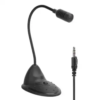 

3.5mm Condenser Recording Microphone for Laptop Windows Home Stereo MIC Desktop for PC Video Chatting Gaming Podcast Recording