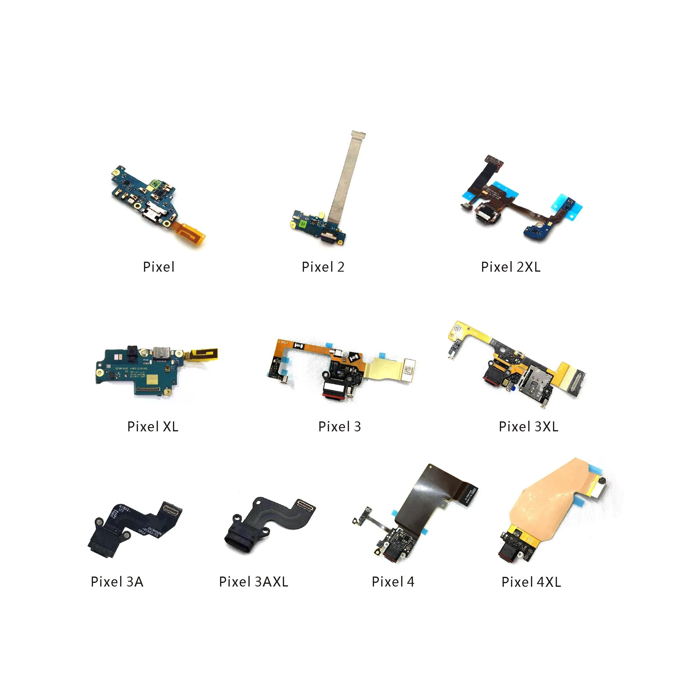 

USB Micro Charger Connector Microphone Board Flex Cable For Google Pixel 1 2 3 4 4A 2XL XL 3XL 4XL 3A 3AXL Charging Port Dock