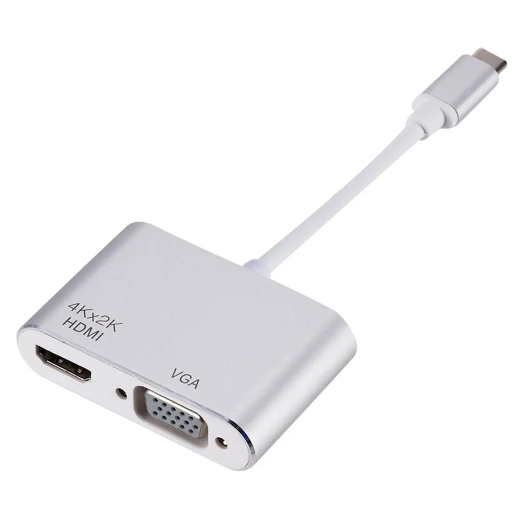 Type C HDMI Converter Support 4k USB-C To VGA Port Adapter Hub HDMI Adapter HUB For Laptop Television