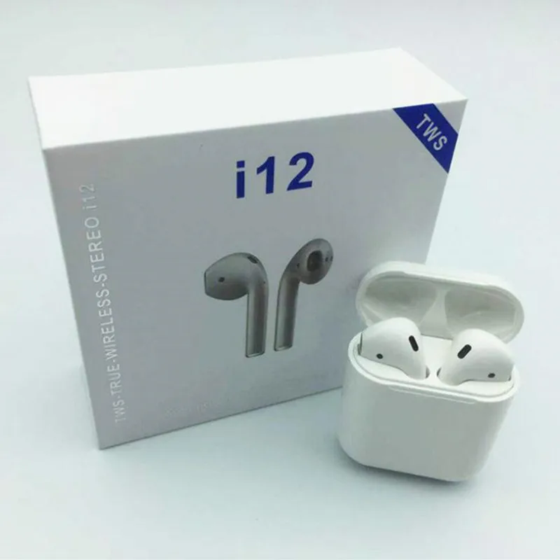

Original i12 TWS Wireless Bluetooth 5.0 Earphone Sports Sweatproof Headphone Touch Portable Earbuds for i10 i20 tws i30 i60 i80