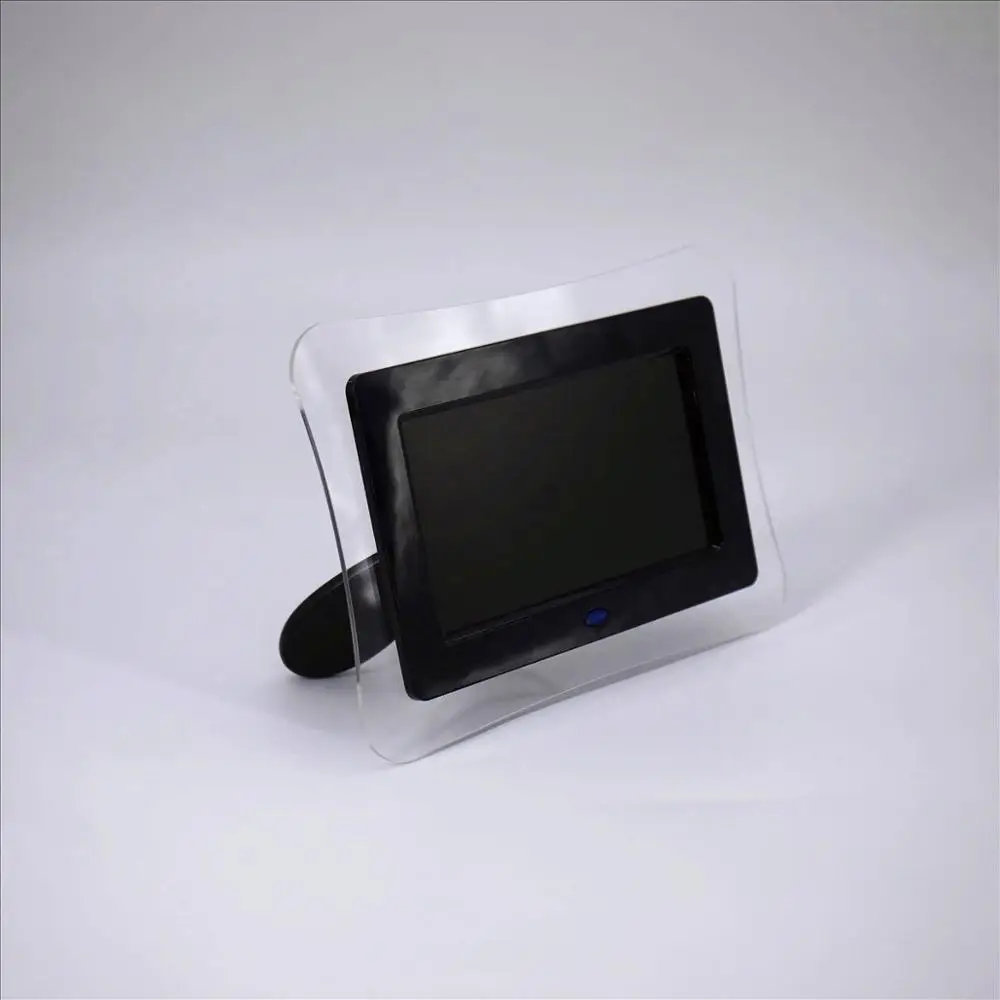 7 дюймов новая рамка для просмотра led цифровая фоторамка плеер бабочка рекламная машина ребенок обучения видео машина - Цвет: black color