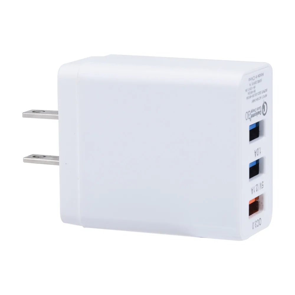 QC3 2.1A 3 USB непосредственно в интеллектуальную совместимую дорожную зарядную вилку путешествия Международный AD/вилка адаптера переменного тока NY21