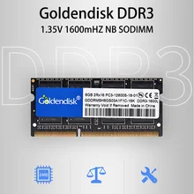 Goldendisk 4GB DDR3 1333 1600 1866Mhz 1,5 V 2GB 4GB 8GB 16G NB 12800 SO-DIMM ram Mac двойной мини-ноутбук SODIMM Momery модуль