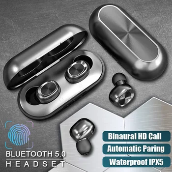 

B5 bluetooth 5.0 tws headset touch mini auto pairing stereo 40/300mah lanxun 8832