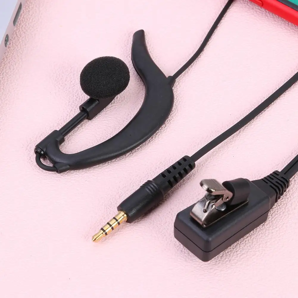 Écouteur intra-auriculaire unilatéral avec tube acoustique transparent, prise  jack de 2,5 mm et clip