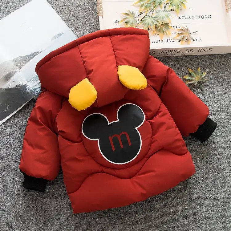 

Childrenswear Boys Cotton-padded Clothes CHILDREN'S Cotton Wear Mid-length Baby Winter Cotton-padded Jacket Infant Thick Coat 1-