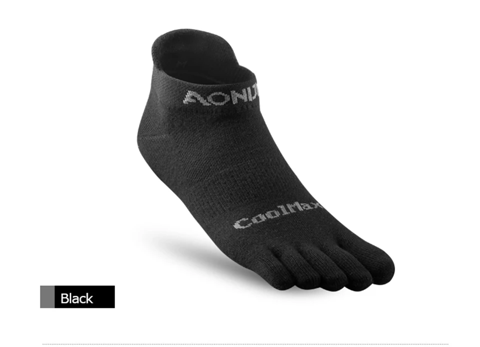 AONIJIE/1 пара легковесных спортивных носков с низким вырезом; носки с пятью пальцами для занятий йогой; беговые кроссовки; марафон