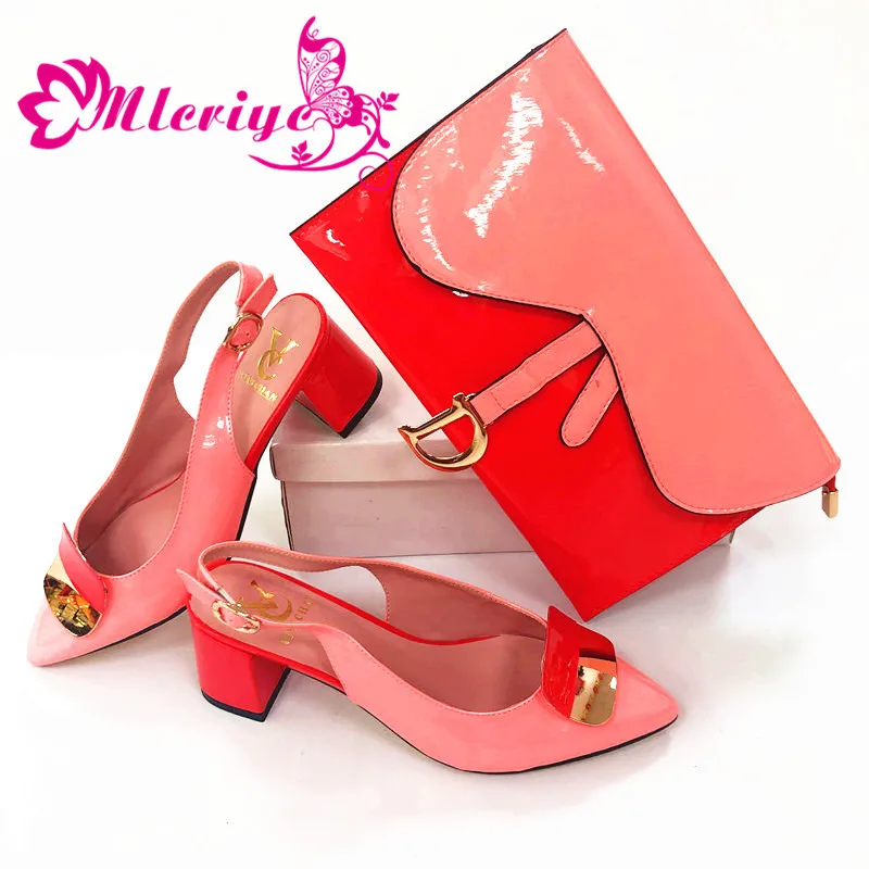 

Africa Ladies Matching Shoes And Bag Set Hot Sale Italy Shoes And Bags Set For Party Women Shoes And Bag Set On Sale