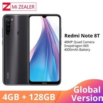 

Global Version Xiaomi Redmi Note 8 Note 8T NFC 4GB RAM 128GB ROM Octa Core Smartphone Snapdragon 665 48MP 6.3" Screen Cellphone