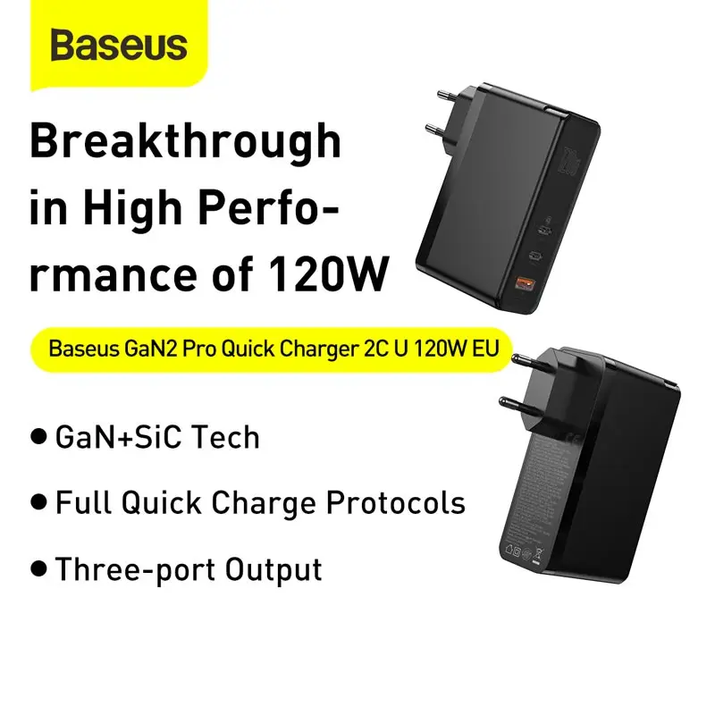 QoQa - Baseus 120W GaN Quick Charger