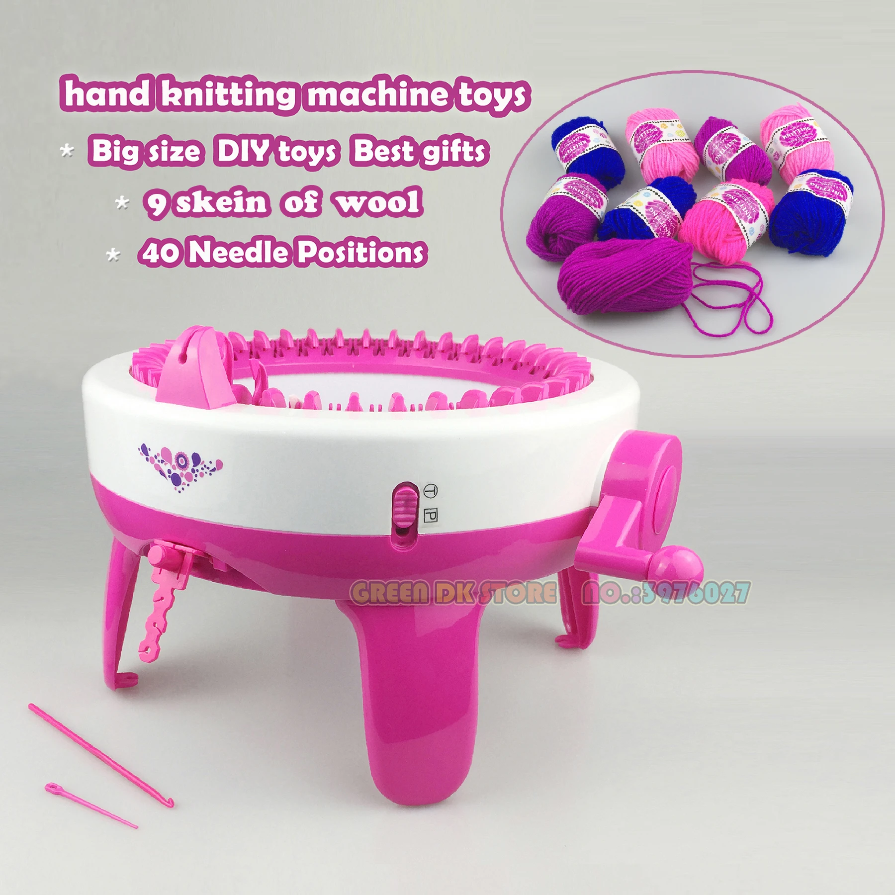 225g laine aiguille outils de couture grand bricolage main Machine à tricoter tissage métier à tisser pour écharpe chapeau enfants semblant jouer jouets bricolage cadeaux