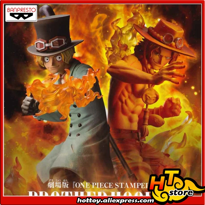 100% оригинальная Коллекционная Фигурка Banpresto Brothers III SABO + PORTGAS0.D.ACE из цельной