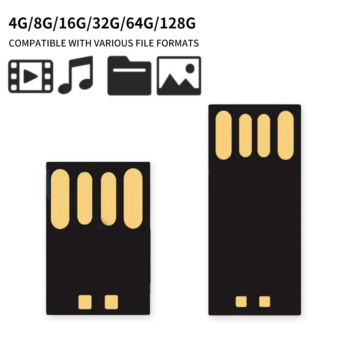 Полуготовый USB флеш накопитель черный коллоидный чип длинная короткая плата UDP