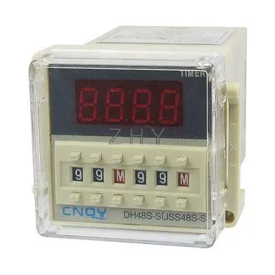 

DH48S-S2Z LCD Display Time Timer Delay Relay 8-Pin DPDT 0.1S-99H AC 110V