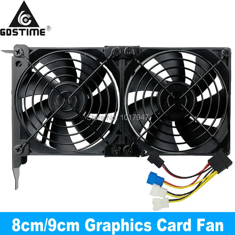 

8CM 9CM Universal Desktop Computer VGA Cooler Partner Ultra Quiet 80MM 90MM Chassis PCI Graphics Card Cooling Fan Companion