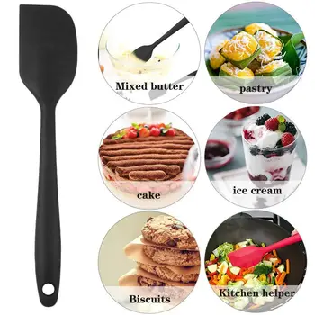 

2020 Hot Worldwide Pastry Scraper Cake Cookie Butter Scraper Ice Cream Mixer Silicone Spatula Kitchen Cooking Baking Tools