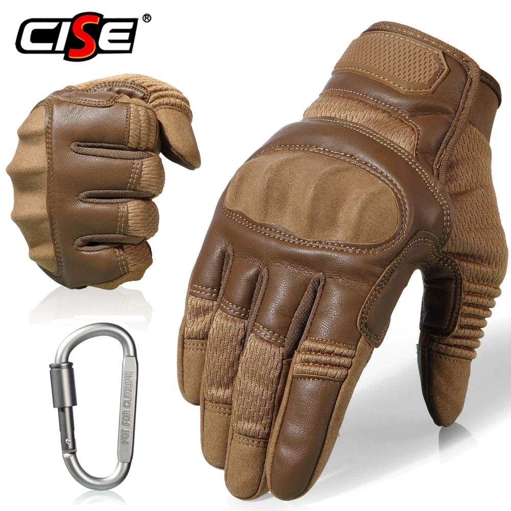 leather hard knuckle gloves