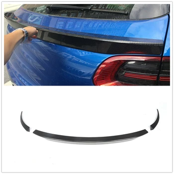 

For Porsche Macan 3PCS Rear Trunk Spoiler Middle Wing Carbon Fiber 2014 2015 2016 2017 2018 AA