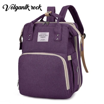 

Mummy Bag Stoller Bag Waterproof Diaper Bag Portable Folding Bed Light Large Capacity Multi-Function Mother and Baby Bag