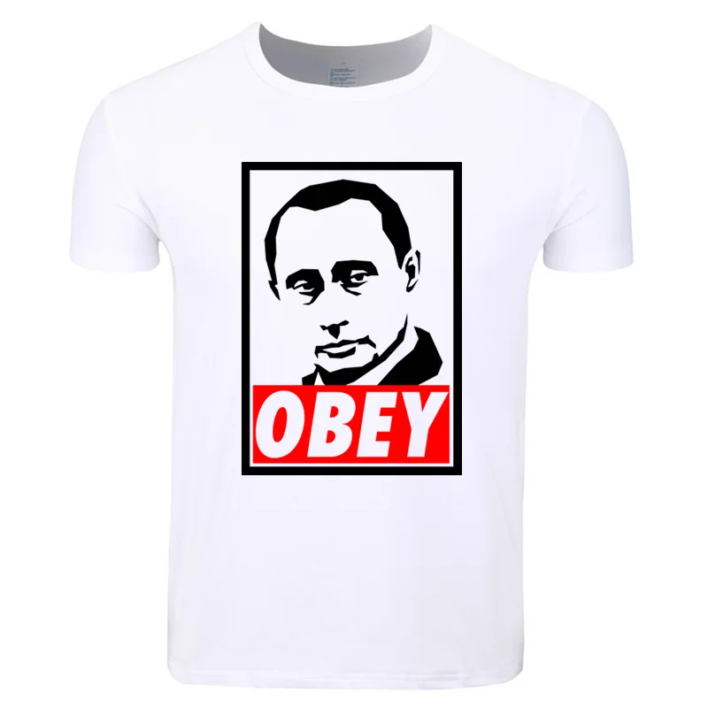 Для мужчин и Для женщин принт Владимир Путин Президент России Путин футболка CCCP с О-образным вырезом Рубашка с короткими рукавами летняя футболка для мальчиков - Color: HCP4435F