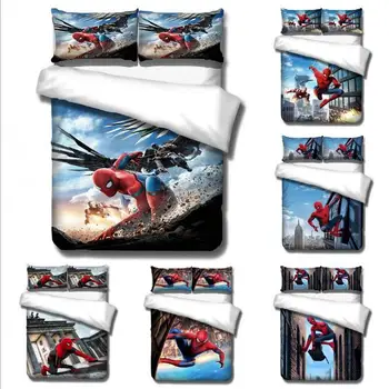 

Digital Printing Two-piece Set Cartoon Character Spiderman Pattern Two-piece Set 3D Bedding Set Children Two-piece Set