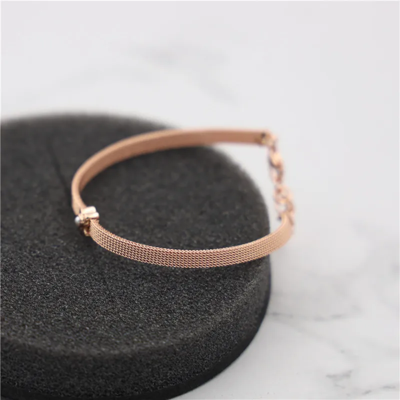 925 пробы серебряный браслет pulseras de acero inoxidable para mujer ювелирные изделия - Цвет камня: 17.5cm 812451600