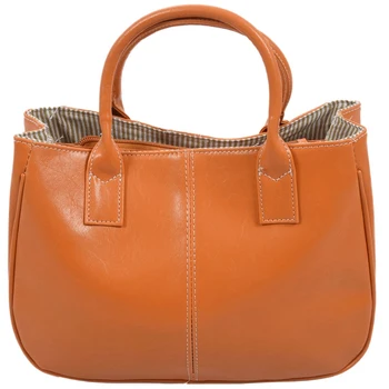 

Fashion Woman Ladies Class PU Leather Satchels Tote Purse Bag Handbag - orange