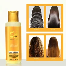 100 мл банан Кератиновое лечение выпрямление волос вьющиеся волосы Кератиновое лечение восстановление поврежденных питательных волос Лечебный крем