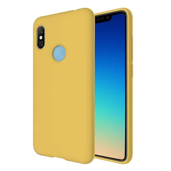

TBOC cover for Xiaomi Redmi Note 6 Pro [6.26 "] Case Rigid Silicone Low Clearance Premium Soft Touch Lining Resistant Inside