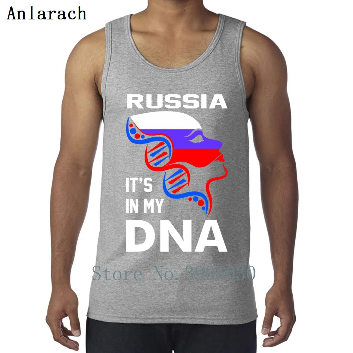 Россия It's In My Dna жилет прохладный весенний интересный вязаный Топ Мужская Повседневная XS-2xl майка