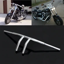 Мотоцикл на заказ стальной натяжитель 1-1/" ручка бар т бар 8" Rise руль для Harley Sportster Touring Кафе Racer Bobber