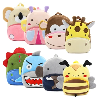 

2020 3D Cartoon Plush Children Backpacks kindergarten Schoolbag Animal Kids Backpack Children School Bags Girls Boys Backpacks