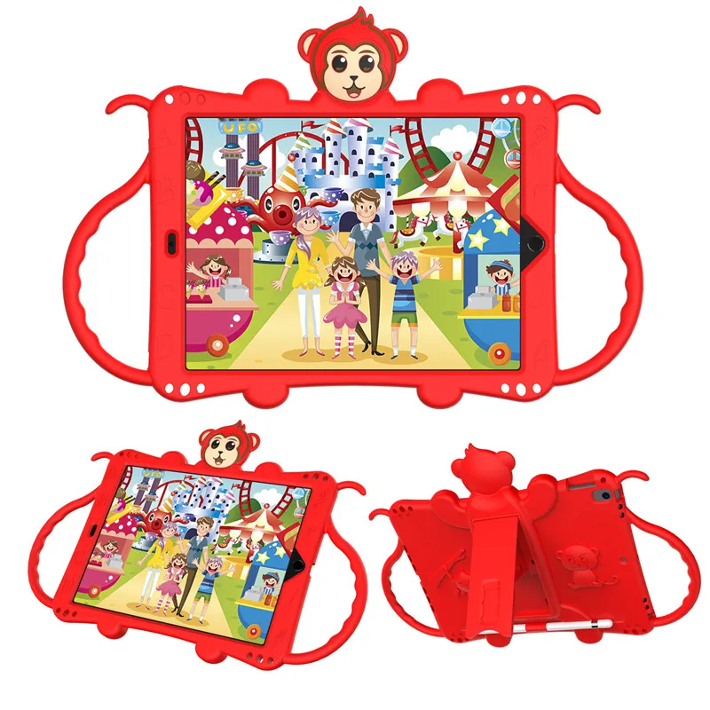 

Cartoon For iPad 10.9 2020 AIR 3 2 1 10.5 7th 10.2 inch Case for iPad Pro 3 4 5 2017 2018 9.7 Mini 5 4 3 2 1 &Pen Holder Cover