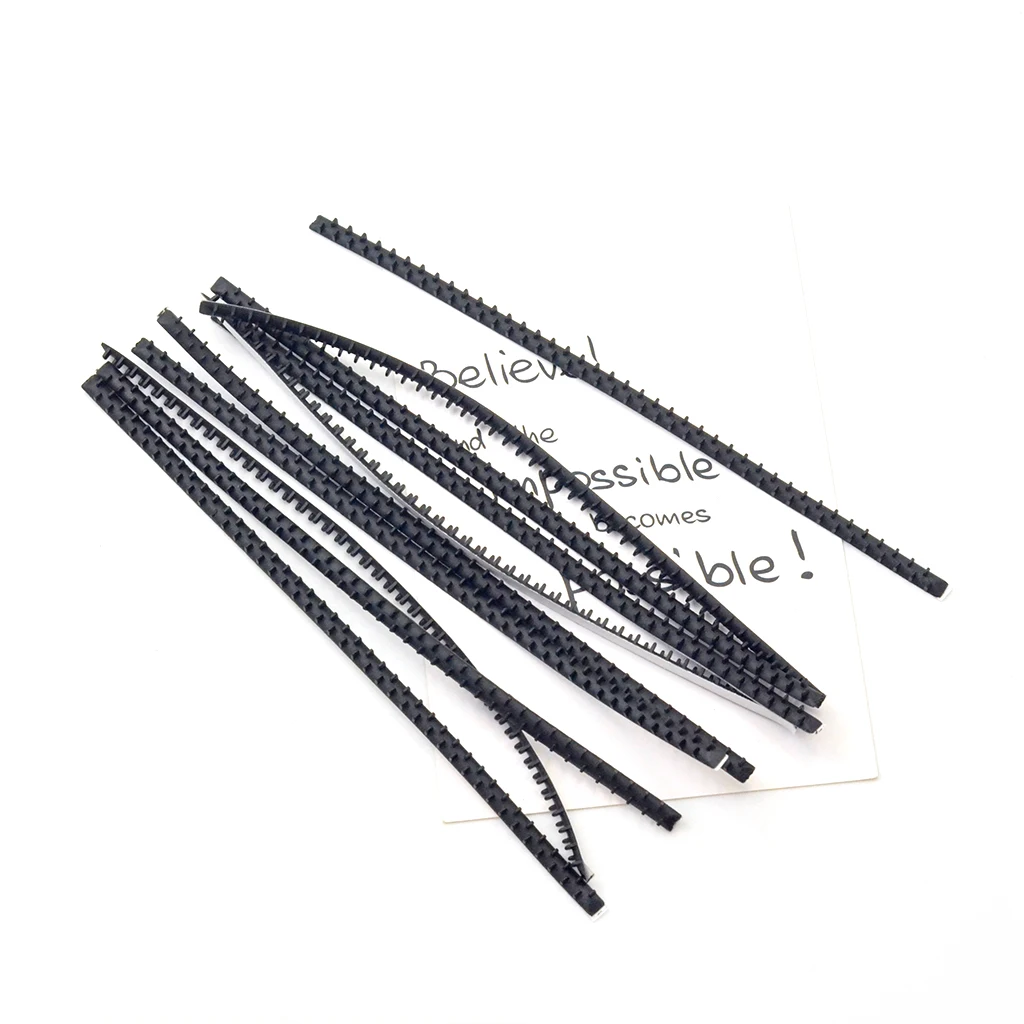 10Pcs No Skid Headband Accessory With Self Stick Rubber Teeth For Men Women