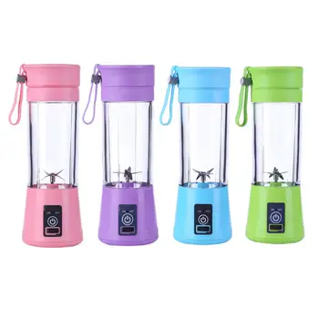 

380ML 2/4/6 Blades Handhels USB Juicer Bottle Portable USB Electric Fruit Citrus Lemon Juicer Blender Squeezer Reamer Machine
