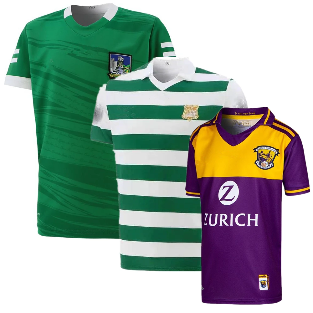 Limerick GAA Kids Commemoration Jersey 2021 2022 Wexford 2 Stripe Home