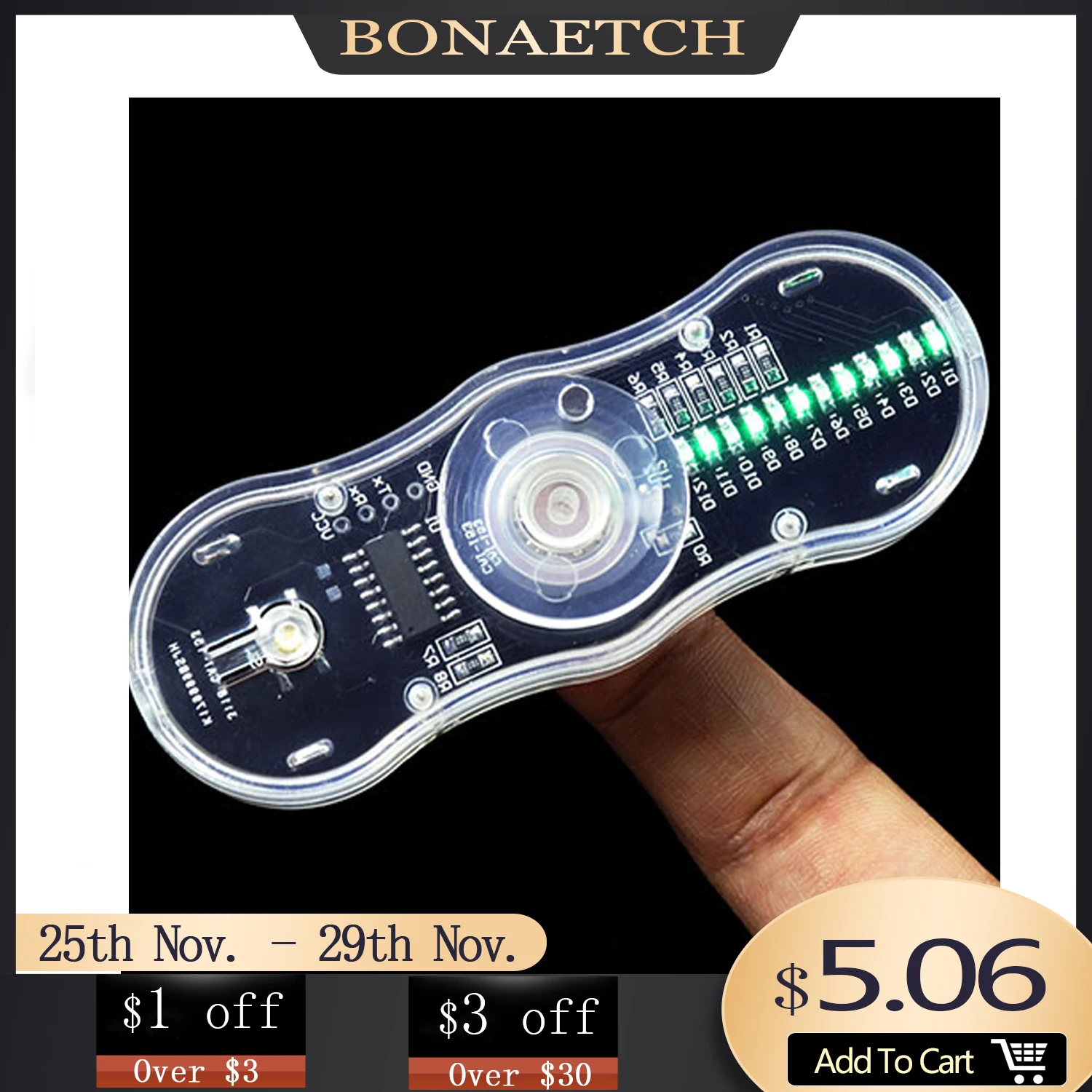 Набор для самостоятельной сварки Bonatech electronic diy kit фиджет-Спиннер набор SMD со