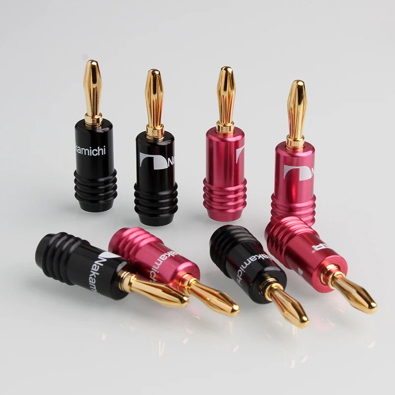 4mm fio conector 24k banhado a ouro
