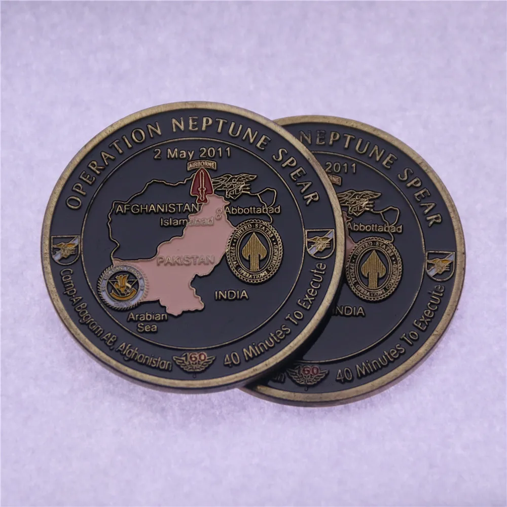 

Operation NEPTUNE SPEAR 160th SOAR SEAL Team 6 Navy Commemorative Challenge Coin