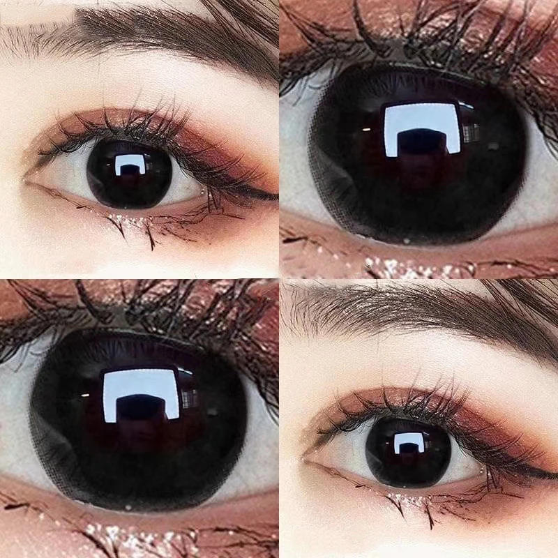 Negro de lentes de contacto de Color de gran diámetro para ojo hermoso alumno con Color de lentes de contacto para Halloween de maquillaje