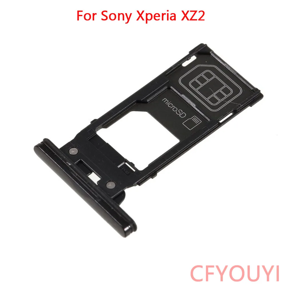 Оригинальный держатель SIM-карты для Sony Xperia XZ2 черного цвета | Мобильные телефоны и