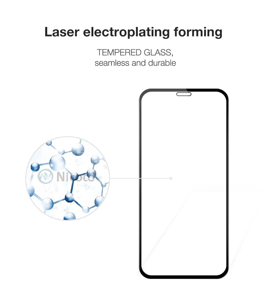 5PcsLot Full Cover Tempered Glass For iPhone 11 Pro Max Screen Protector HD Glass On iPhone 6 6s 7 8 PLUS X XS MAX XR 8+ 7+ (6)