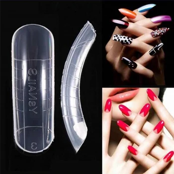 

Nail Forms Dual Forms with Lines Nail Extension French Manicure Reusable Acrylic Nail Kit 120pcs/set 12 Sizes