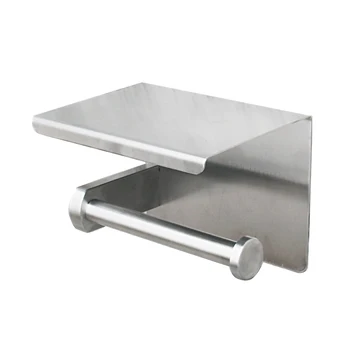

Wall Mount Toilet Paper Holder Stainless Steel Rack for Kitchen Bathroom